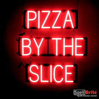 Goldies Pub - pizza by the slice neon sign - Pubs Near Me - Chicago, Illinois