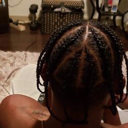 This young man wanted braids