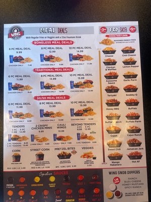 Menu photo 2 Wing Snob Allen Park, MI
