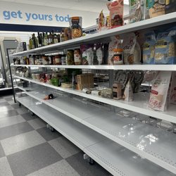 Empty shelves everywhere. Very poor food selection.