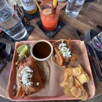 Salt + Lime - Two quesabirra tacos - Mexican Near Me - Del Mar, California Salt + Lime - Two quesabirra tacos - Mexican Near Me - Del Mar, California