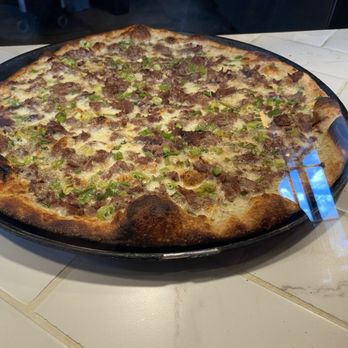 Fellini Pizzeria - Steak & scallion pizza - Pizza Near Me - Cranston, Rhode Island