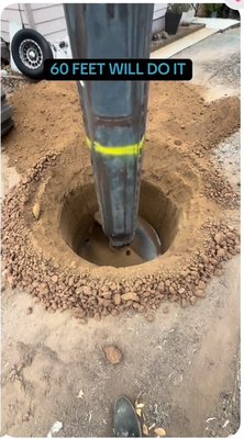Vertical Seepage Pit - We recently completed a project for an existing home to improve its septic system by installing a 60-foot vertical seepage pit. This upgrade was necessary because the property’s soil conditions and limited leach field area did not allow proper wastewater absorption through traditional horizontal lines. The deeper seepage pit ensures that effluent is safely dispersed into more permeable soil layers, protecting groundwater and preventing surface contamination. It also meets California Environmental Health requirements, enhances system performance, and extends the lifespan of the entire septic system. Overall, this improvement provides the homeowner with a more reliable, system, add value to the home and will last a long time.