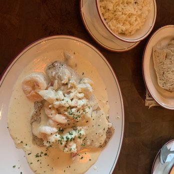 Laurenzo's Restaurant - Red Fish with lemon cream sauce. - Steakhouses Near Me - Houston, Texas