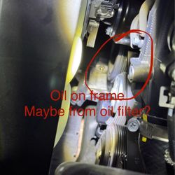 Reinhardt Toyota - Oil that I think blew out of oil filter or gasket