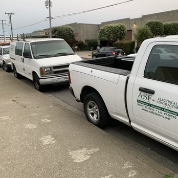 ASF Electric - very inconsiderate, they park 6 to 7 vehicles leaving local residents without parking - Electricians Near Me - Daly City, California