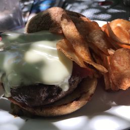 Bacon Green Chile Cheeseburger