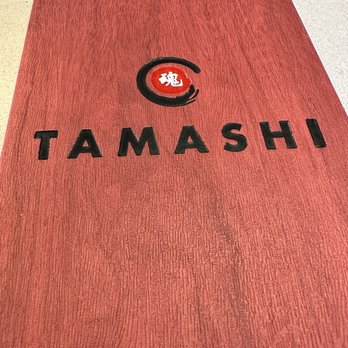 Tamashi Westside - Their cool wooden menu - Japanese Near Me - Albuquerque, New Mexico