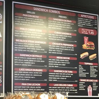 Lass Cuban Cafe - Menu - Cuban Near Me - Miami Gardens, Florida