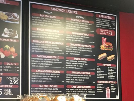 Menu photo 8 Lass Cuban Cafe Miami Gardens, FL
