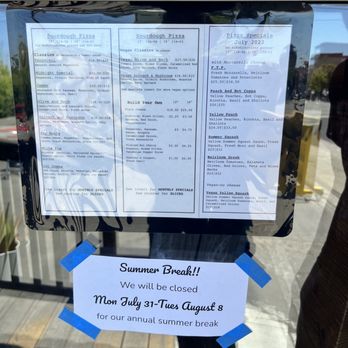 Nick's Pizza - Menu vibes and please note this small business takes a mental break, which is so powerful and healthy. - Pizza Near Me - Oakland, California