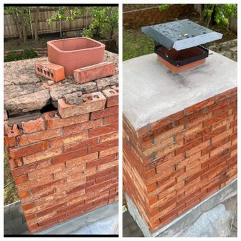 OKC Brick Repair - Before and After Chimney repair - Masonry/Concrete Near Me OKC Brick Repair - Before and After Chimney repair - Masonry/Concrete Near Me