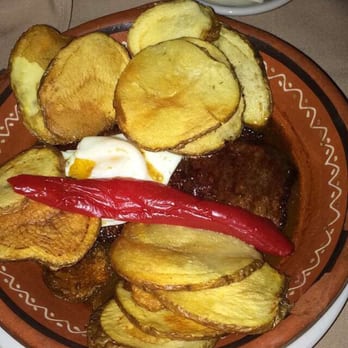 Portas Da Cidade - The Portuguese steak...perfection! The potatoes are crispy like a chip, but I love when the get soggy and from the steak sauce! - Portuguese Near Me - Westport, Massachusetts