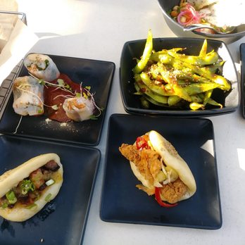 Linger - Pork belly bun Edamame Fried chicken bun Spring rolls - Asian Fusion Near Me - Denver, Colorado Linger - Pork belly bun Edamame Fried chicken bun Spring rolls - Asian Fusion Near Me - Denver, Colorado