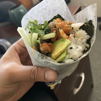 Domo Kitchen - salmon skin handroll - Sushi Bars Near Me - San Diego, California Domo Kitchen - salmon skin handroll - Sushi Bars Near Me - San Diego, California