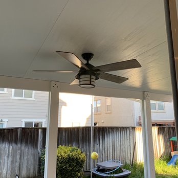 Bright Ideas Design Center - Fan they installed - Patio Coverings Near Me