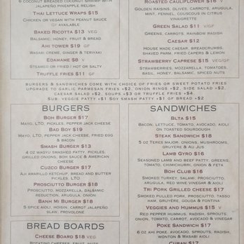 Bohemian Bar & Bistro - Lunch menu as of October 2024 - New American Near Me - Grants Pass, Oregon Bohemian Bar & Bistro - Lunch menu as of October 2024 - New American Near Me - Grants Pass, Oregon