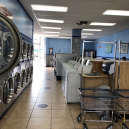 Clean laundromat. Clean laundromat.