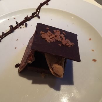 Opus Restaurant - Chocolate truffle torte (they split the dessert over two plates because we wanted to share) - Wine Bars Near Me - Toronto, Ontario Opus Restaurant - Chocolate truffle torte (they split the dessert over two plates because we wanted to share) - Wine Bars Near Me - Toronto, Ontario