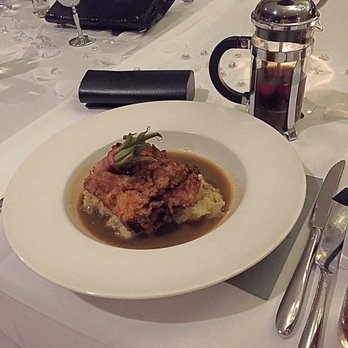 Signature Grill - Our wedding reception menu option : Chicken double fried with smoked Gouda , atop smashed potatoes and espresso Au jus - Southern Near Me - Tucson, Arizona
