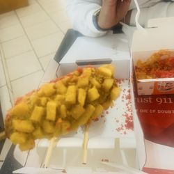 Two Hands Corn Dogs Town East Mall - Potato Dog