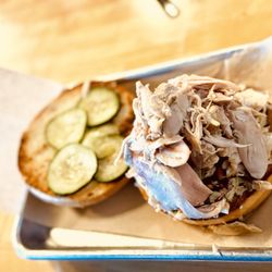 Butcher's Kitchen CHAR-B-QUE - Pulled Smoked Chicken sandwich