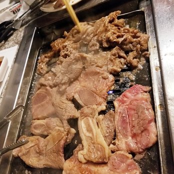 Cham Soot Gol - Kalbi & beef tongue on the grill - Barbeque Near Me - Garden Grove, California