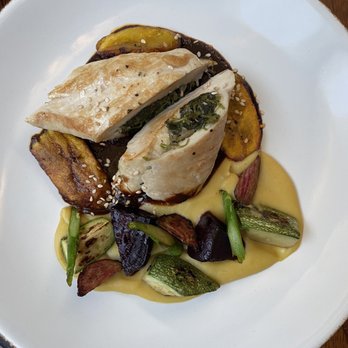 Los Danzantes - Stuffed chicken! The sweet potato sauce...dare me to bathe in it...I will - Mexican Near Me - Oaxaca, OAX Los Danzantes - Stuffed chicken! The sweet potato sauce...dare me to bathe in it...I will - Mexican Near Me - Oaxaca, OAX