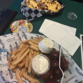 Q-Master Billiards - Bbq boneless chicken and fries & Loaded bacon cheese fries - Pool Halls Near Me - Virginia Beach, Virginia Q-Master Billiards - Bbq boneless chicken and fries & Loaded bacon cheese fries - Pool Halls Near Me - Virginia Beach, Virginia