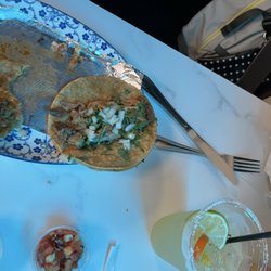 Mas Tequila - Remaining carnitas street taco. Started eating before I remembered I forgot to take a picture.