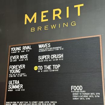 Merit Brewing - Current choices as of 8/3/2023 - Breweries Near Me - Hamilton, Ontario