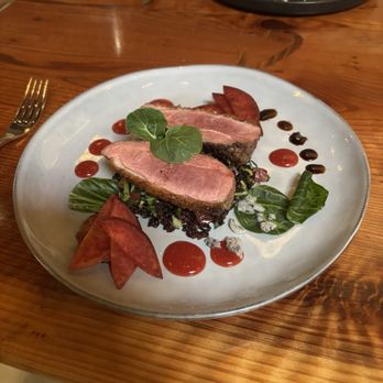 Valette Restaurant - Duck with plum sauce and forbidden rice - New American Near Me - Healdsburg, California Valette Restaurant - Duck with plum sauce and forbidden rice - New American Near Me - Healdsburg, California