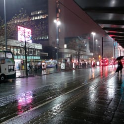 Piccadilly Gardens Metrolink - Beautiful rainy day...