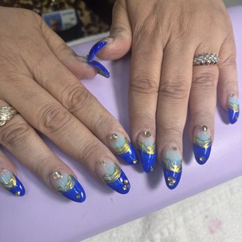 Golden Nails & Spa - Ms.Lee her creation. Absolutely love it. - Nail Salons Near Me - San Pablo, California Golden Nails & Spa - Ms.Lee her creation. Absolutely love it. - Nail Salons Near Me - San Pablo, California