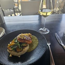 50th Parallel Estate - Adobo Charred Stealhead and Seared scallops!