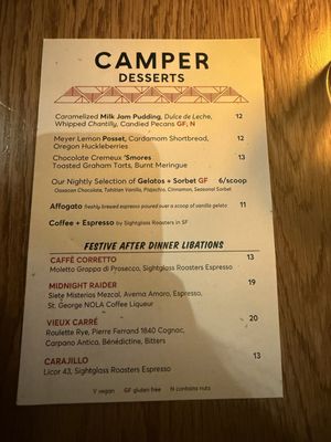Menu photo 2 Camper Menlo Park, CA