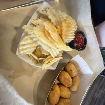 Garland Brew Werks - Kids menu corn dogs and chips - Breweries Near Me - Spokane, Washington Garland Brew Werks - Kids menu corn dogs and chips - Breweries Near Me - Spokane, Washington
