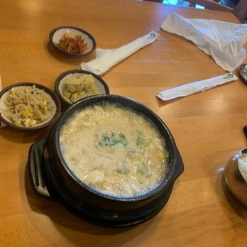 Dae Bak Korean Restaurant - I can't remember the name, but it was like a steamed egg and tofu stew - Korean Near Me - Mint Hill, North Carolina Dae Bak Korean Restaurant - I can't remember the name, but it was like a steamed egg and tofu stew - Korean Near Me - Mint Hill, North Carolina