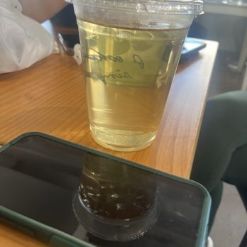 Condron Coffee - Peach tea. Veryyy watered down. - Coffee & Tea Near Me - Riverside, California