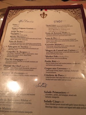 Menu photo 5 Circa 1875 Savannah, GA
