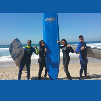 One Wave Surf School - Us feeling good after the surf training... Thanks Dave and Jamie!!! - Surf Schools Near Me - Manhattan Beach, California