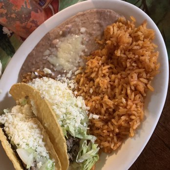 El Potrillo - #7 hard tacos with rice and beans. - Mexican Near Me - Lafayette, Louisiana El Potrillo - #7 hard tacos with rice and beans. - Mexican Near Me - Lafayette, Louisiana
