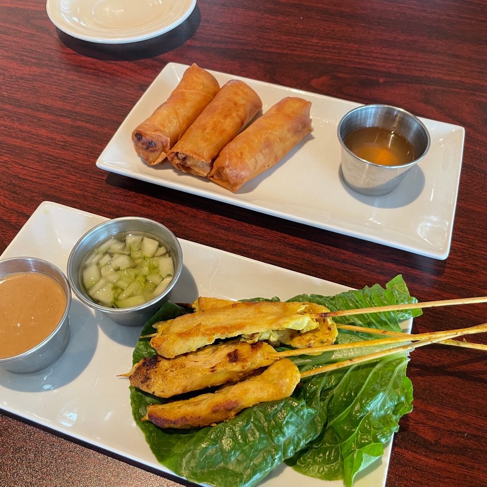 Chokdee Thai Cuisine of Manor - Satay and Egg Rolls - Thai Near Me - Manor, Texas