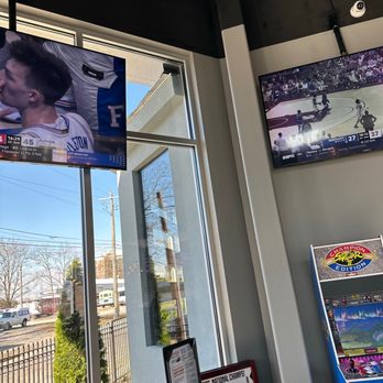 The Brass Tap - Dining room area... Watching 2 games at once! - Sports Bars Near Me - Hapeville, Georgia The Brass Tap - Dining room area... Watching 2 games at once! - Sports Bars Near Me - Hapeville, Georgia