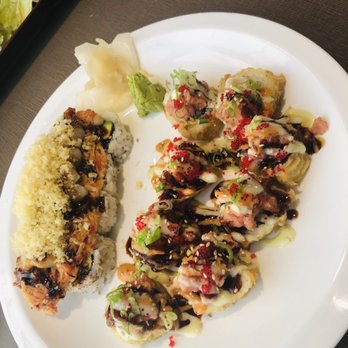 Sushi Factory - Picasso on left and Bruno roll on right. - Japanese Near Me - Columbus, Ohio Sushi Factory - Picasso on left and Bruno roll on right. - Japanese Near Me - Columbus, Ohio