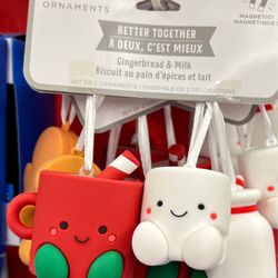 *:。゚ \ (・‿・) /゚ Cute ornaments! Best friends are #BetterTogether just like hot cocoa and marshmallows! *:。゚#Hallmark #Walmart
