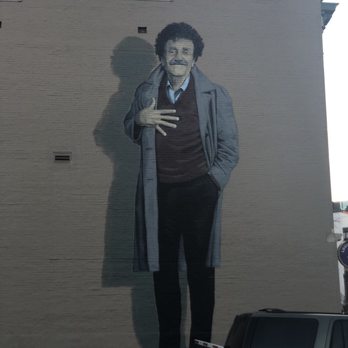 Kurt Vonnegut Mural - Public Art Near Me - Indianapolis, Indiana Kurt Vonnegut Mural - Public Art Near Me - Indianapolis, Indiana
