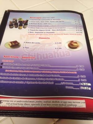 Menu photo 1 Mariscos Chihuahua Phoenix, AZ Menu photo 1 Mariscos Chihuahua Phoenix, AZ