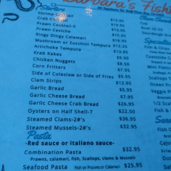 Barbara's Fishtrap - Seafood Near Me - Half Moon Bay, California