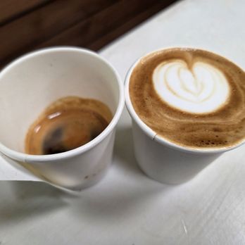 Playback Coffee - 1&1 ($6.50), a ristretto and a macchiato - Coffee & Tea Near Me - San Jose, California Playback Coffee - 1&1 ($6.50), a ristretto and a macchiato - Coffee & Tea Near Me - San Jose, California